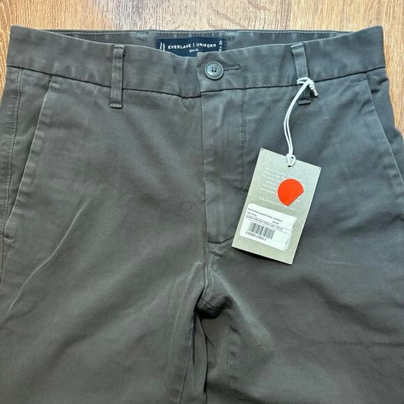 NWT Everlane The Slim Performance Chino | Uniform In Gray Size 28x30 - Picture 4 of 7